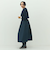 ウォッシャブルドットジャガードタックフレアスカート
