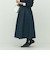 ウォッシャブルドットジャガードタックフレアスカート