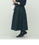 ウォッシャブルドットジャガードタックフレアスカート