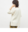 カシミヤ混ヘアリークルーネックプルオーバー