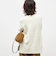 カシミヤ混ヘアリークルーネックプルオーバー