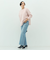 カシミヤ混ヘアリークルーネックプルオーバー