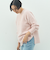 カシミヤ混ヘアリークルーネックプルオーバー
