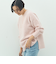 カシミヤ混ヘアリークルーネックプルオーバー