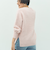 カシミヤ混ヘアリークルーネックプルオーバー
