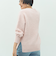 カシミヤ混ヘアリークルーネックプルオーバー