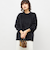 カシミヤ混ヘアリークルーネックプルオーバー