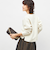 ヘアリーストレッチVネックプルオーバーニット