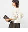 ヘアリーストレッチVネックプルオーバーニット