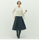 ヘアリークルーネックニットジャケット
