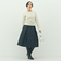 ヘアリークルーネックニットジャケット
