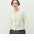 ヘアリークルーネックニットジャケット