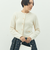 ヘアリークルーネックニットジャケット