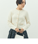 ヘアリークルーネックニットジャケット