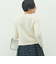ヘアリークルーネックニットジャケット