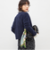 ヘアリークルーネックニットジャケット