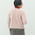 ヘアリークルーネックニットジャケット