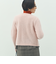 ヘアリークルーネックニットジャケット