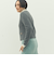 ヘアリークルーネックニットジャケット