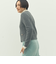 ヘアリークルーネックニットジャケット