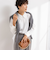 ◇【WEB限定】ウォッシャブルオトナサテン衿カフス付きＴブラウス