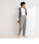 ◇【WEB限定】ウォッシャブルオトナサテン衿カフス付きＴブラウス