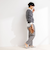 ◇【WEB限定】ウォッシャブルオトナサテン衿カフス付きＴブラウス