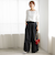 ◇【WEB限定】ウォッシャブルリラックスサテン長袖Ｔブラウス