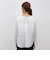 ◇【WEB限定】ウォッシャブルリラックスサテン長袖Ｔブラウス
