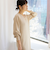 ◇【WEB限定】ウォッシャブルラメ総針Vネックコクーンワンピース