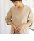 ◇【WEB限定】ウォッシャブルラメ総針Vネックコクーンワンピース