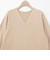 ◇【WEB限定】ウォッシャブルラメ総針Vネックコクーンワンピース