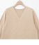 ◇【WEB限定】ウォッシャブルラメ総針Vネックコクーンワンピース