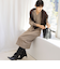 ◇【WEB限定】ウォッシャブルラメ総針Vネックコクーンワンピース