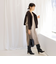 ◇【WEB限定】ウォッシャブルラメ総針Vネックコクーンワンピース