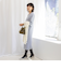 ◇【WEB限定】ウォッシャブルラメ総針Vネックコクーンワンピース