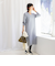 ◇【WEB限定】ウォッシャブルラメ総針Vネックコクーンワンピース