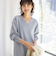 ◇【WEB限定】ウォッシャブルラメ総針Vネックコクーンワンピース