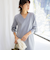 ◇【WEB限定】ウォッシャブルラメ総針Vネックコクーンワンピース