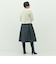 ウォッシャブル花柄ジャガードタックスカート
