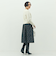 ウォッシャブル花柄ジャガードタックスカート