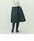 ウォッシャブル花柄ジャガードタックスカート