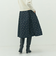 ウォッシャブル花柄ジャガードタックスカート