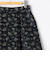 ウォッシャブル花柄ジャガードタックスカート
