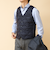 【TAION/タイオン】SINGLE SNAP BUTTON DOWN GILET 25AW