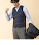 【TAION/タイオン】SINGLE SNAP BUTTON DOWN GILET 25AW