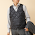 【TAION/タイオン】SINGLE SNAP BUTTON DOWN GILET 25AW