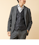 【TAION/タイオン】SINGLE SNAP BUTTON DOWN GILET 25AW