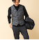 【TAION/タイオン】SINGLE SNAP BUTTON DOWN GILET 25AW