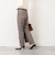 ウォッシャブルウール調テーパードパンツ